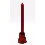 Candle Holder Glass Flip Vampire Red